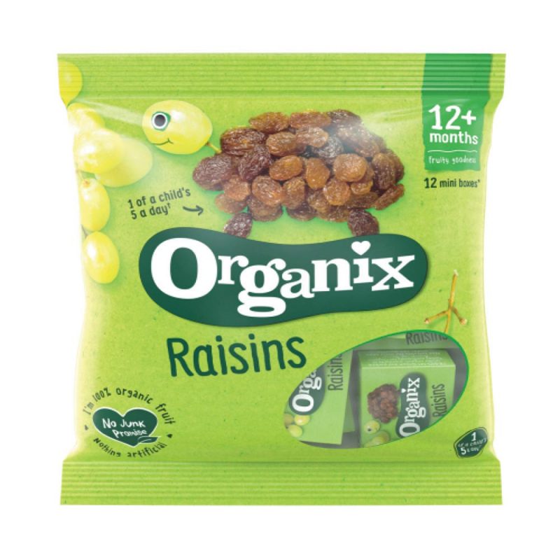 Organix Mini Organic Raisin Snack Boxes 12 Months+ 168g